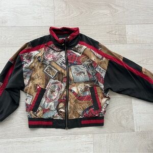 Vintage STUDIO RAY BY RIVER EDGE SILK Bomber Jacket /windbreaker
